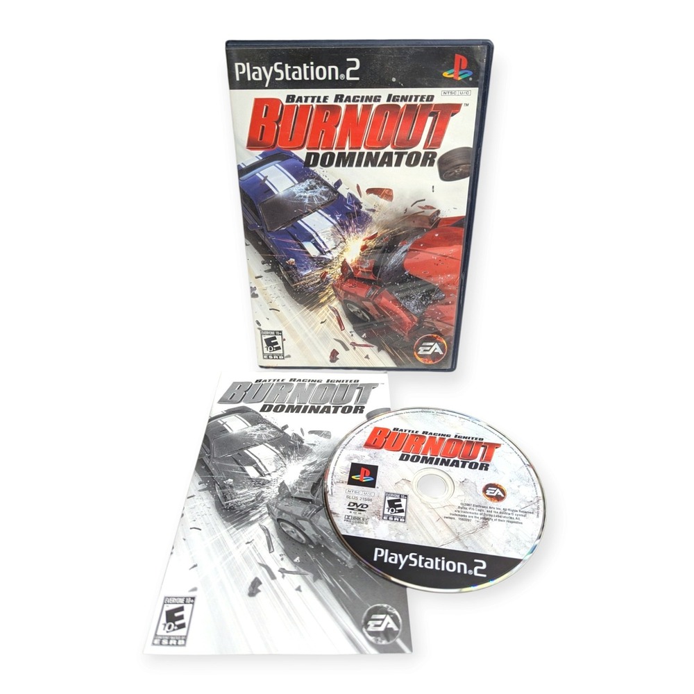 Burnout Dominator Sony PlayStation 2 PS2 EA Battle Racing Ignited CIB